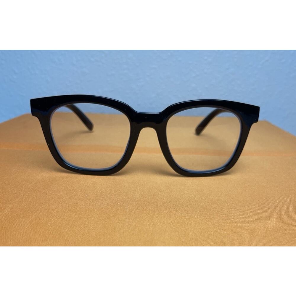 Peepers To The Max Blue Light Readers +2.50 Black – Minimalist, Indie, Y2K - Picture 3 of 6